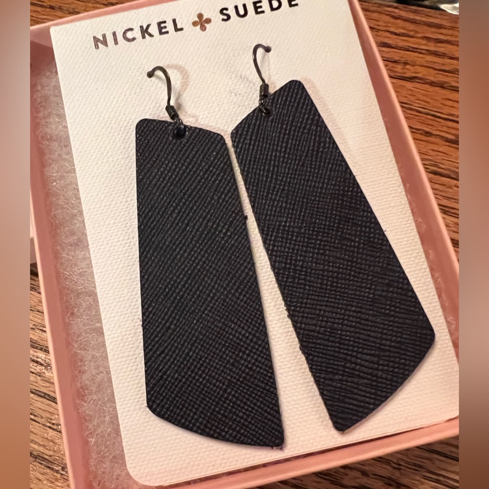 Nickel & Suede Earrings